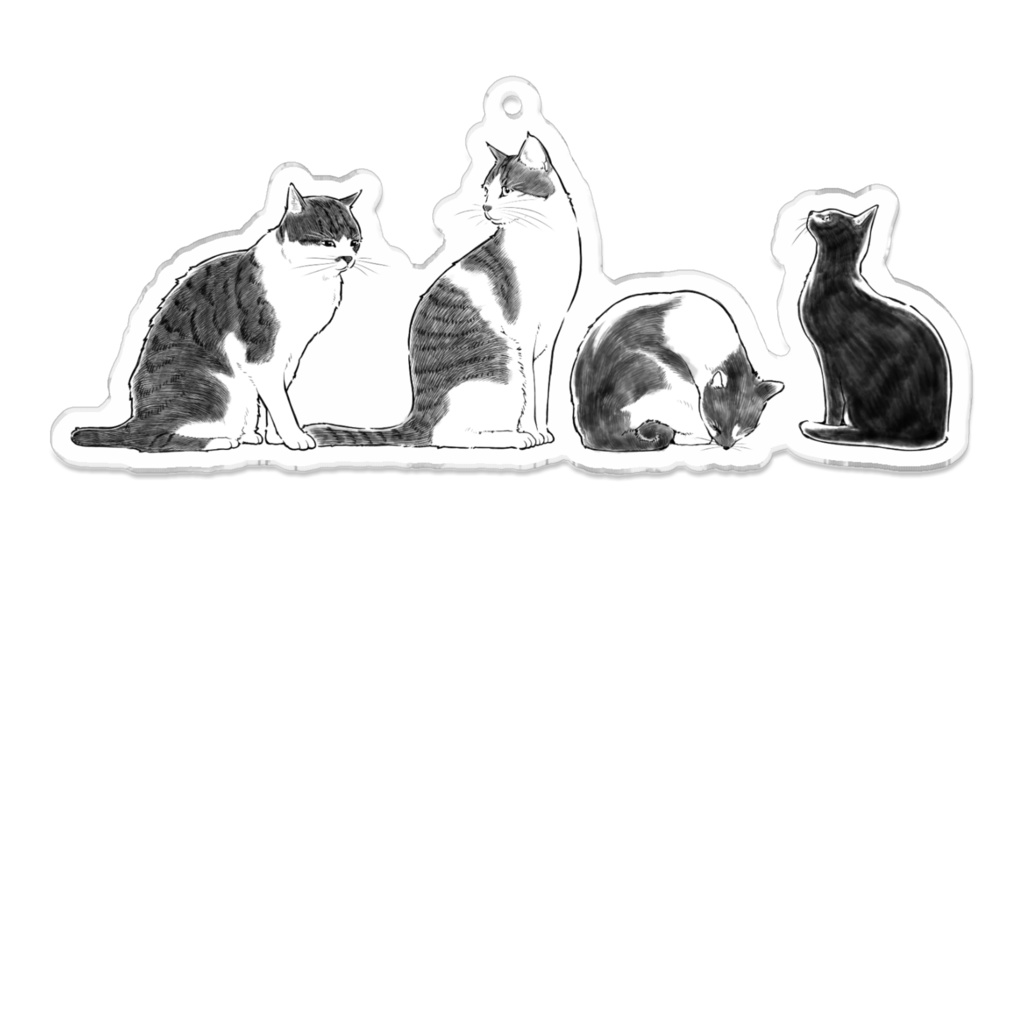 猫キーホルダー