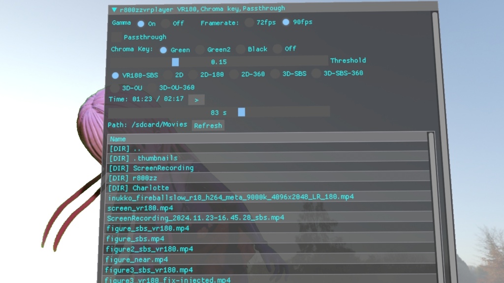 R800ZZ VR Player for PICO 4 Ultra/PICO 4 Ver 0.3