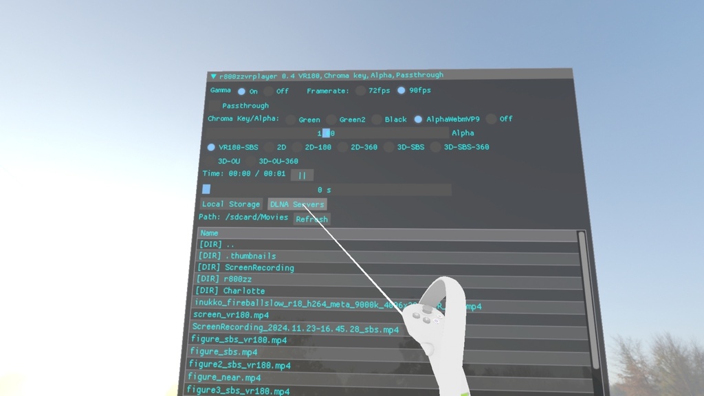 r800zzvrplayer for PICO/Meta Ver 0.8