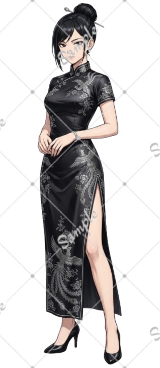 TRPG立ち絵 チャイナ服