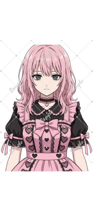 TRPG立ち絵 ヤンデレピンク