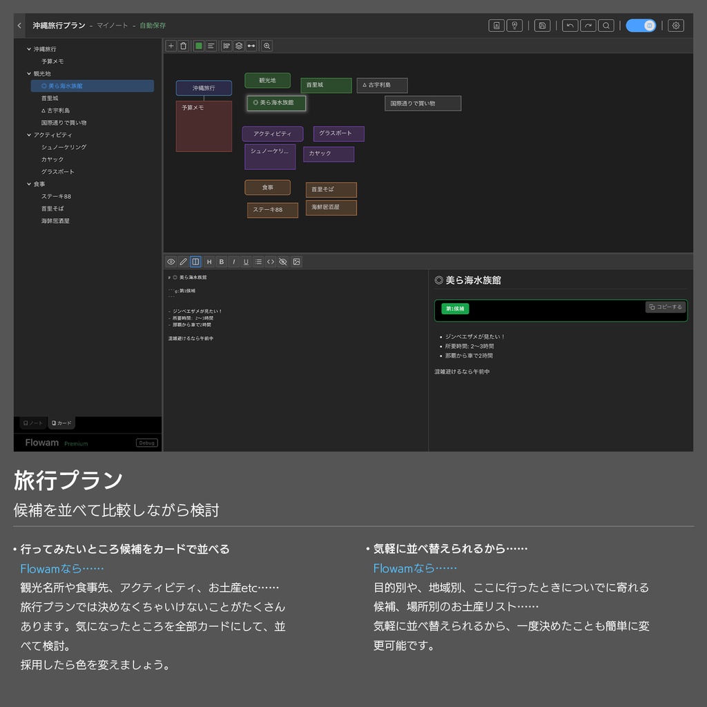 Flowam アイデア整理ツール