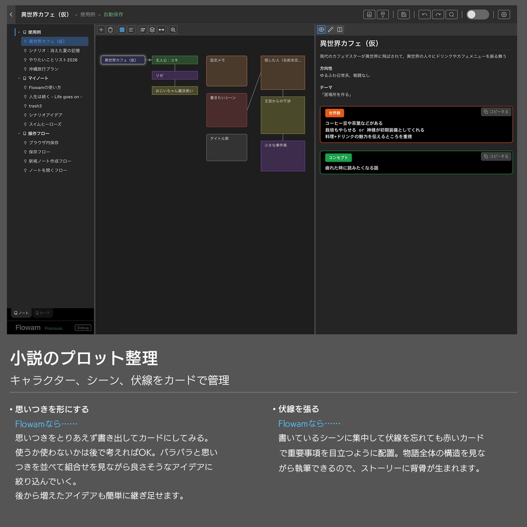 Flowam アイデア整理ツール