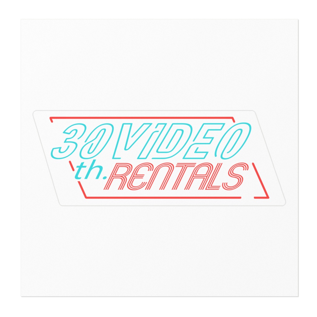 30番通りレンタルショップ ロゴステッカー