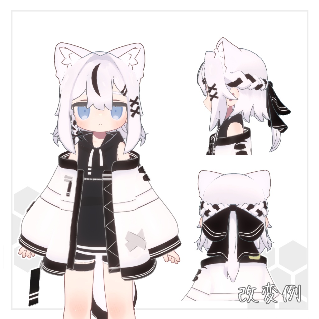 【キプフェル対応】ツートン・ハーフアップ【MA対応】