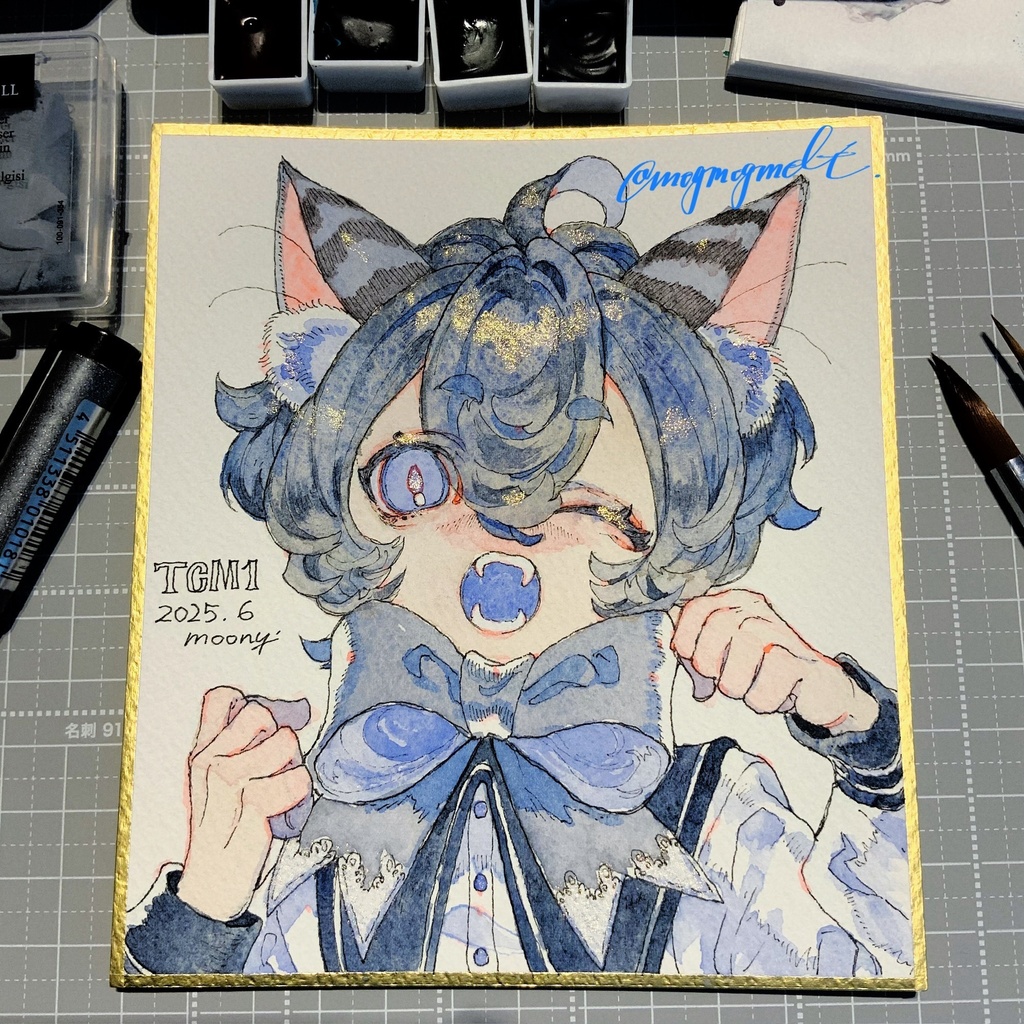 TCM1 水彩原画色紙 No.2