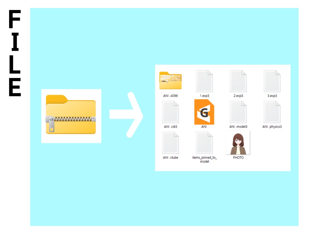【Vtube Studio対応】 ANI Live2D Model