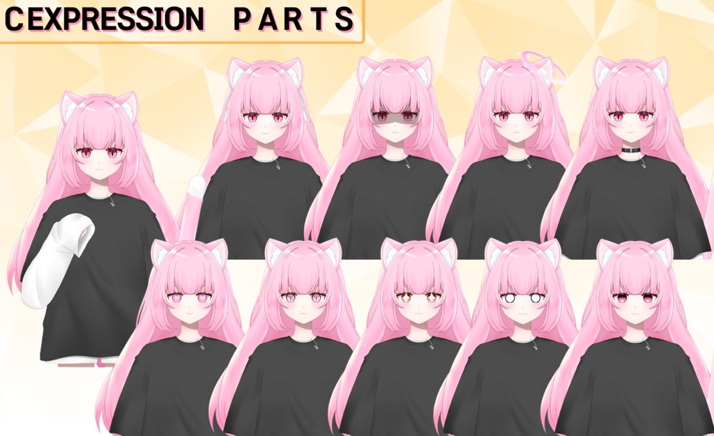 【Vtube Studio対応】CAT Live2D Model