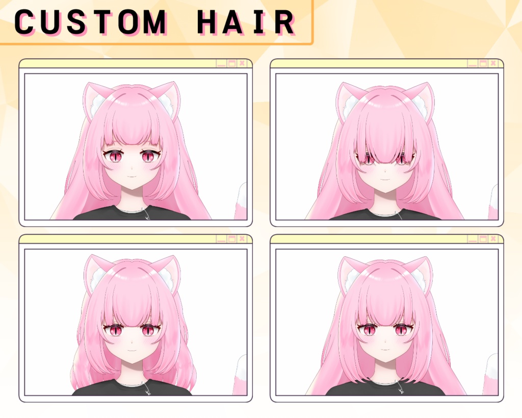 【Vtube Studio対応】CAT Live2D Model