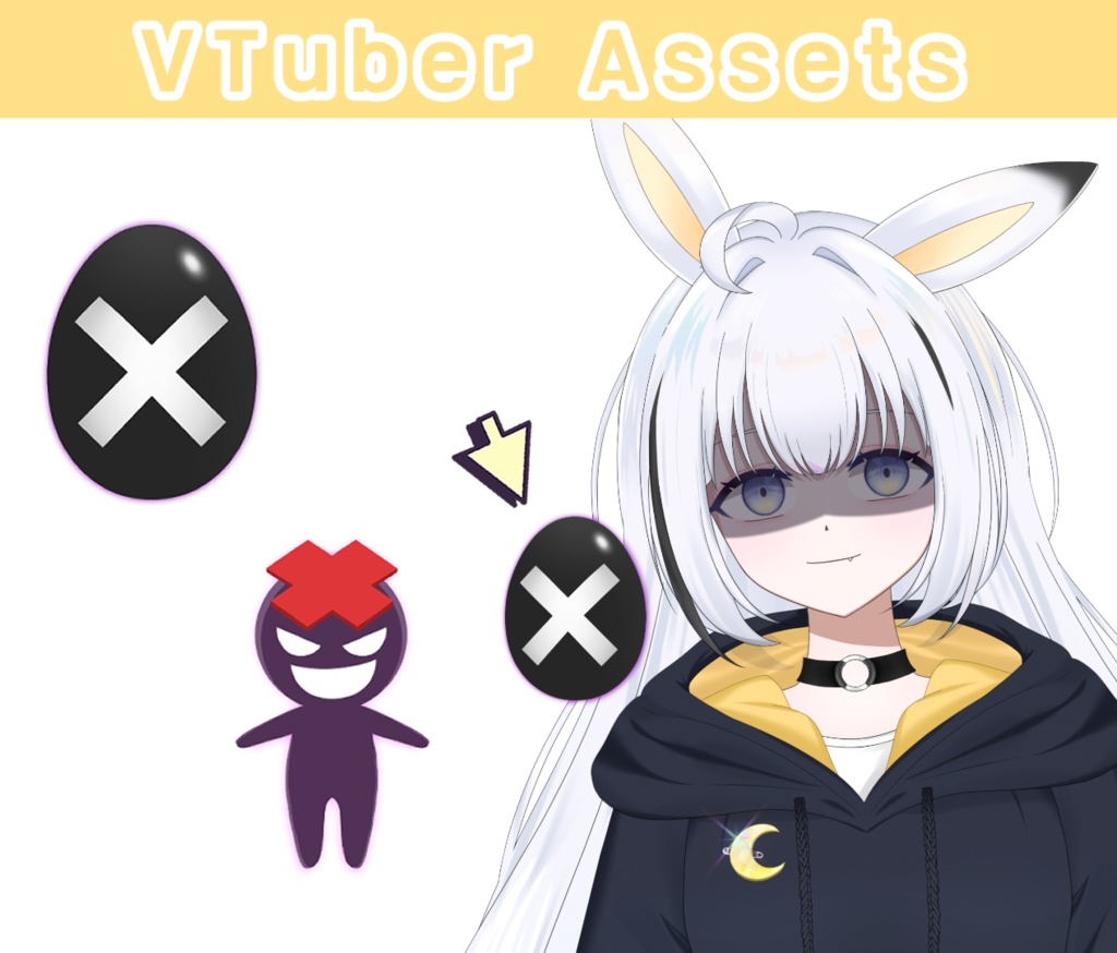 【Live2D】X EGG ★ VTuber Assets (VTube studio)