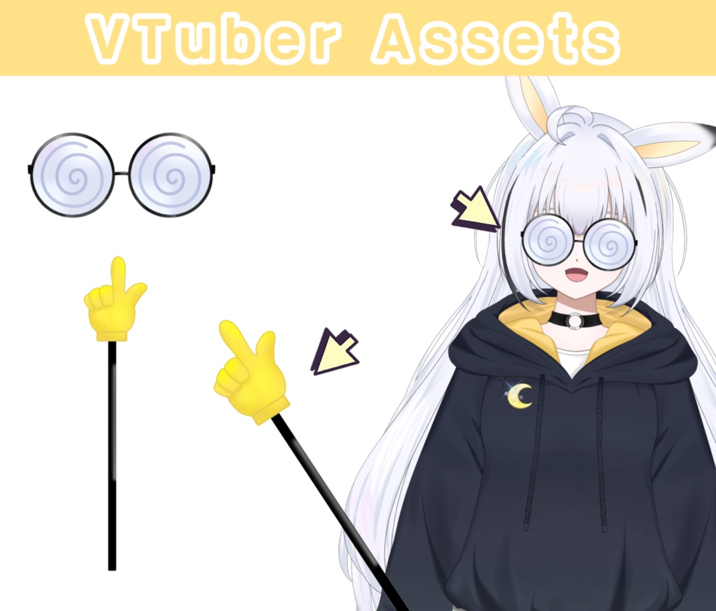 【Live2D】 STUDY SET ★ VTuber Assets (VTube studio)
