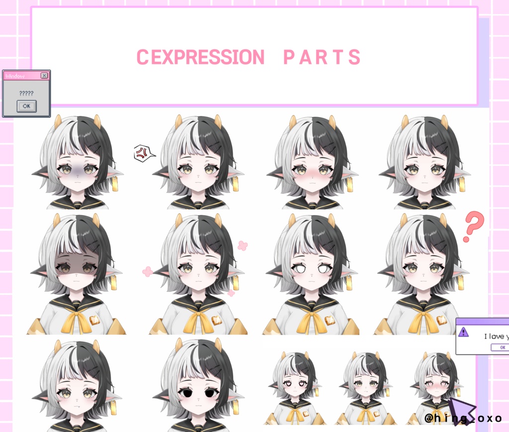 【限定一点】【Vtube Studio対応】 COW Live2D Model