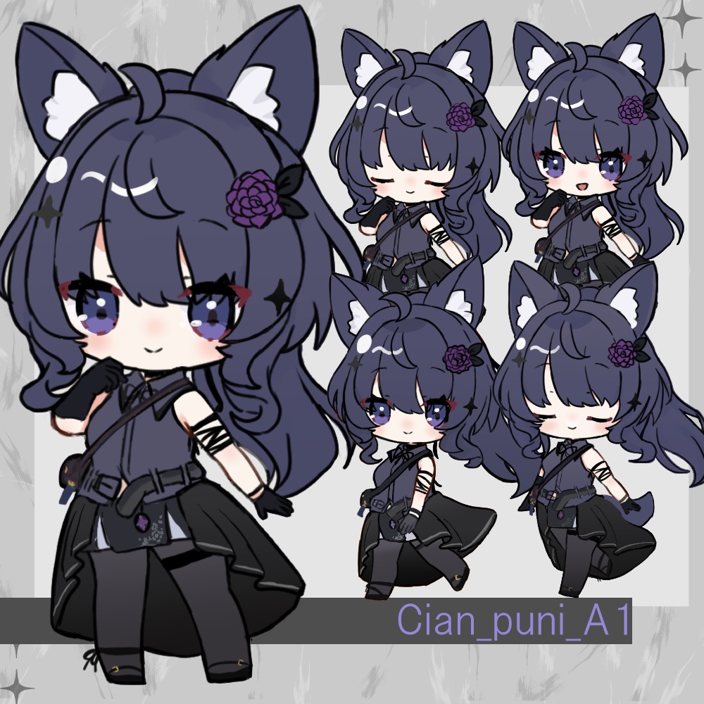 【無料】ぷにぷにシアンちゃん【#ぷにぷにあばたー】【#ぷにシアン】