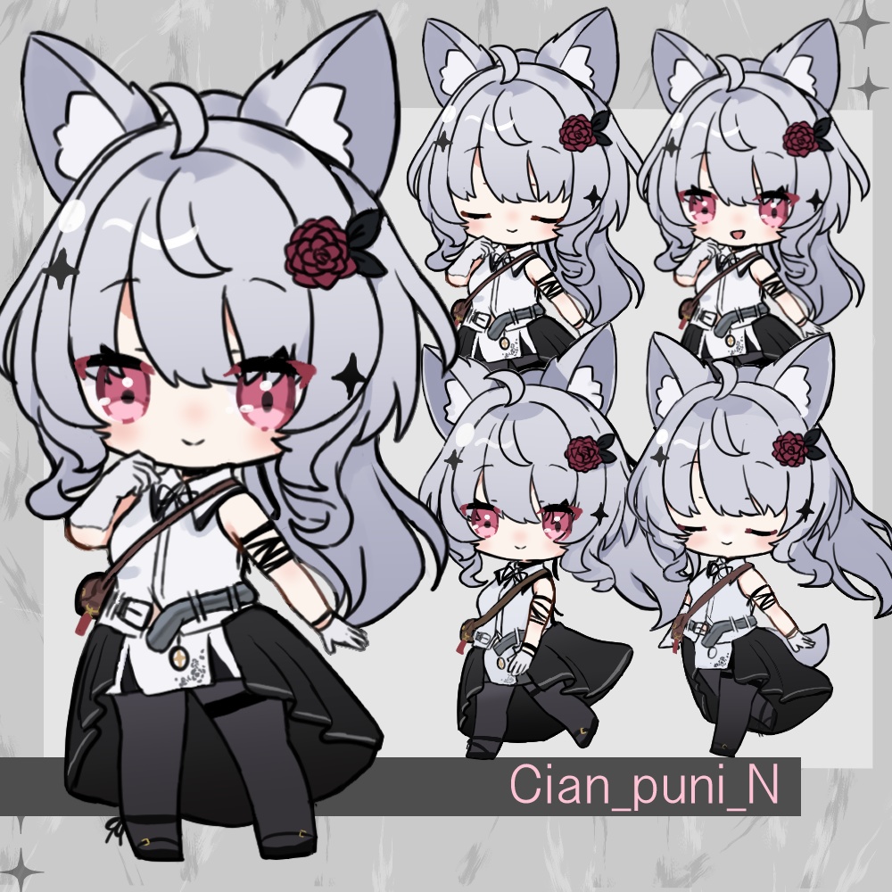 【無料】ぷにぷにシアンちゃん【#ぷにぷにあばたー】【#ぷにシアン】