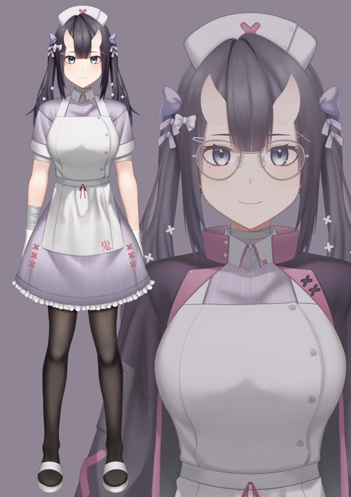 【VTS用】鬼ナース【女性Live2Dモデル7】