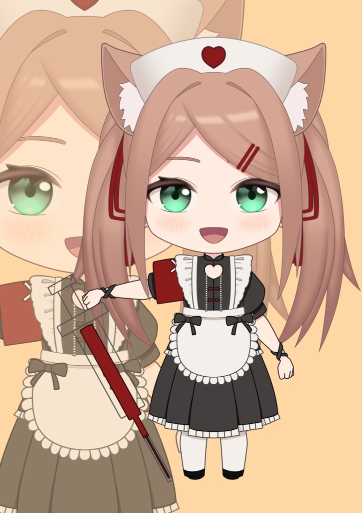 【VTS用】ケモミミナース【Live2Dモデル】