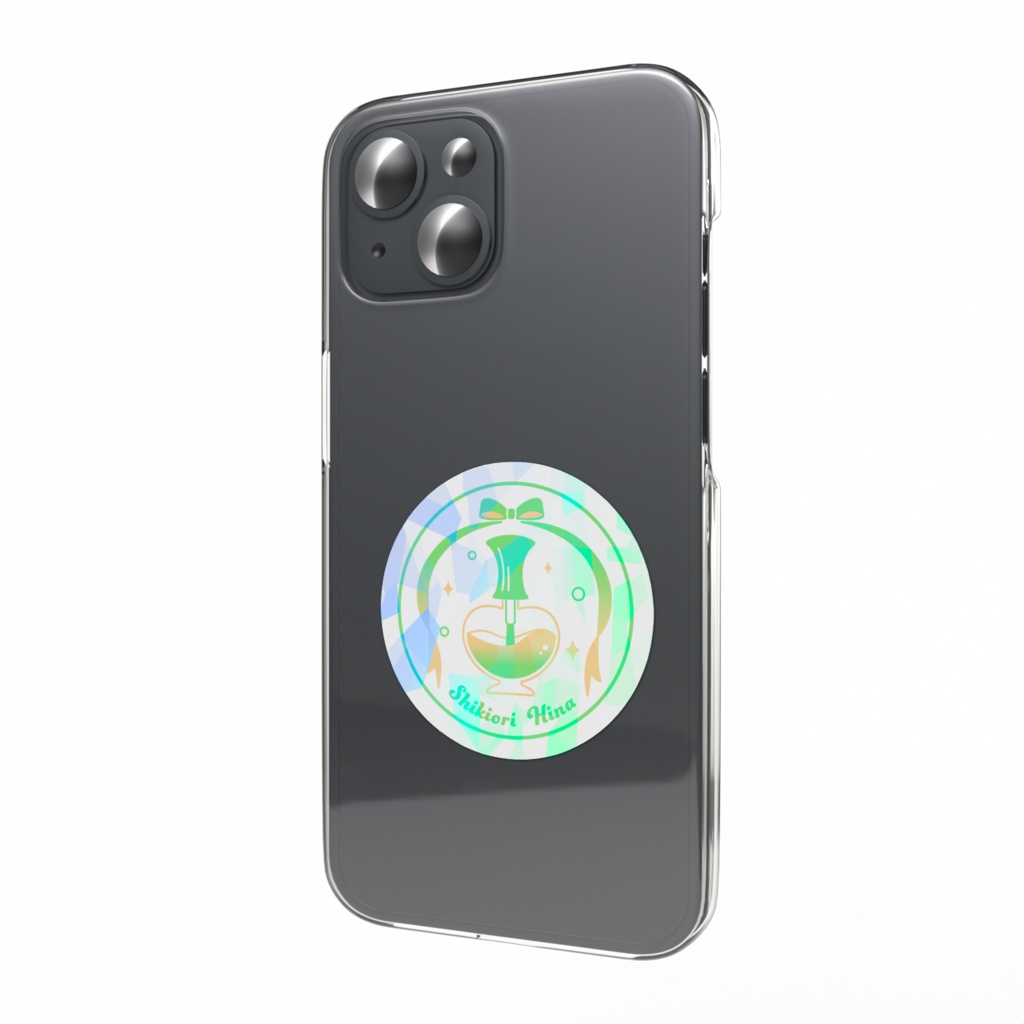 【色織ひな】ホログラムスマホステッカー