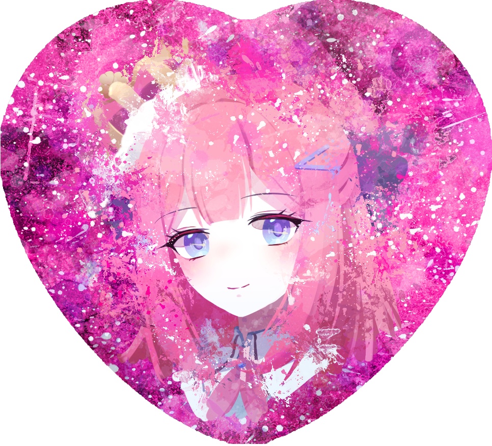 リボン付きホログラムハート缶バッジ(全実験体追加制作予定)