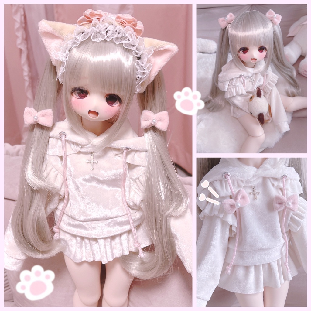 まとみみ1/4サイズ&りぼん2個セット