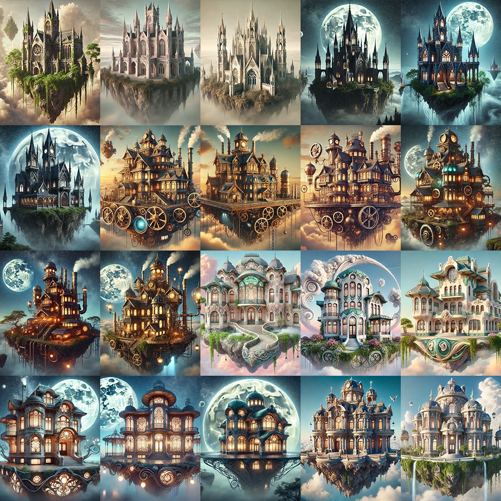 2Dアセットパック | ファンタジー邸宅 イメージ 100種類コレクション
