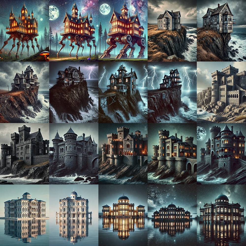 2Dアセットパック | ファンタジー邸宅 イメージ 100種類コレクション