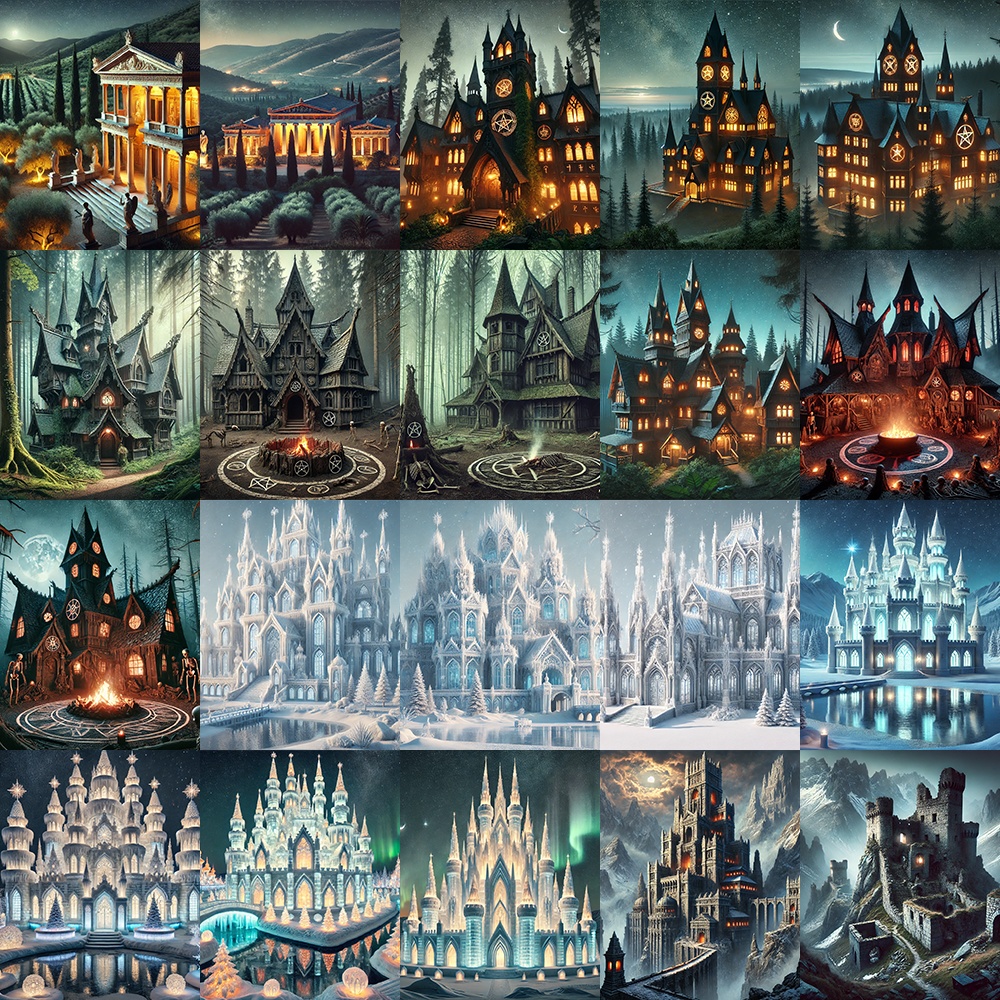 2Dアセットパック | ファンタジー邸宅 イメージ 100種類コレクション