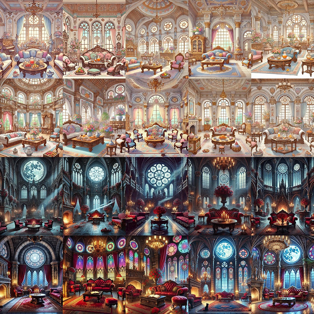 2Dアセットパック | ファンタジー リビング イラスト 100種類