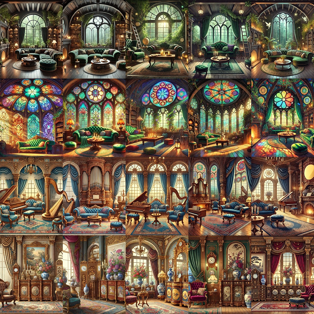 2Dアセットパック | ファンタジー リビング イラスト 100種類