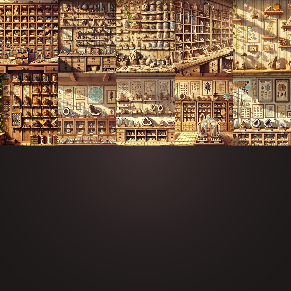 2Dアセットパック | 自然物コレクション: 昼の部屋背景50種類