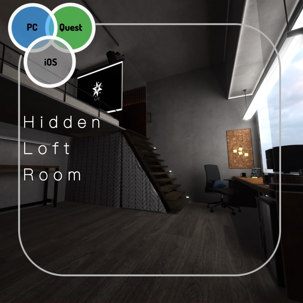 【ワールド導入解説付き】Hidden LoftRoom ヒデンロフトルーム 【全プラットフォーム対応】