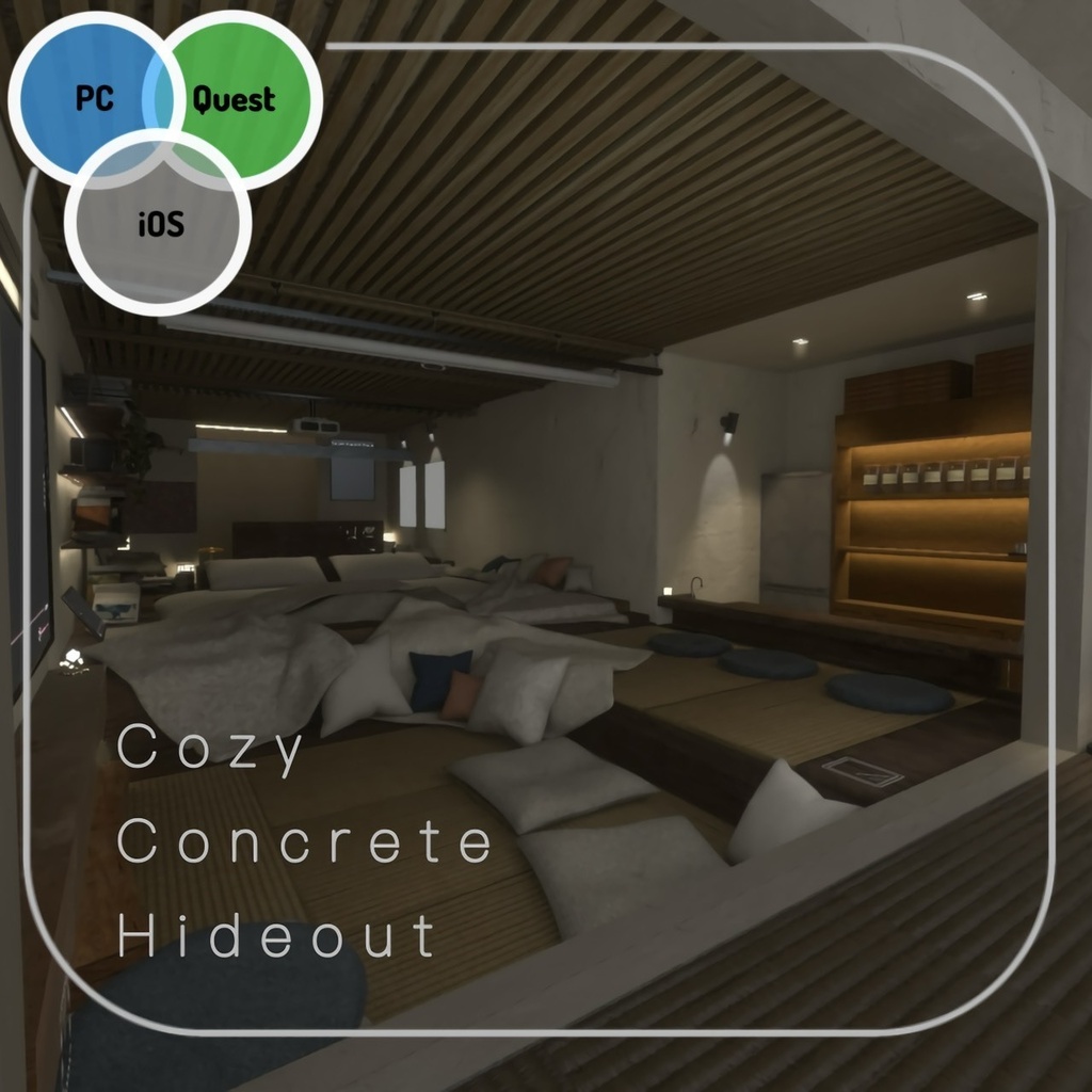 【ワールド導入解説付き】 Cozy Concrete Hideout コジ― コンクリート ハイドアウト