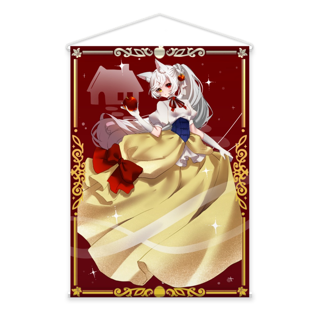 3周年記念　タロットカード風白雪姫美紅　タペストリー　選べる表情あり　3rd Anniversary Tarot Card Style Snow White Miktapestry - Choose your facial expression