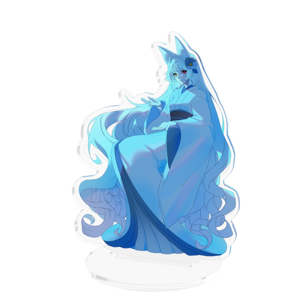 5周年記念　タロットカード風雪女美紅　アクリルスタンド　選べる表情あり　5th Anniversary Tarot Card Style Snow Woman Miku Acrylic Stand (Selectable Expression)