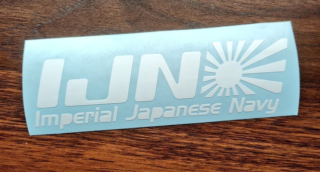 IJN Imperial Japanese Navy カッティングステッカー