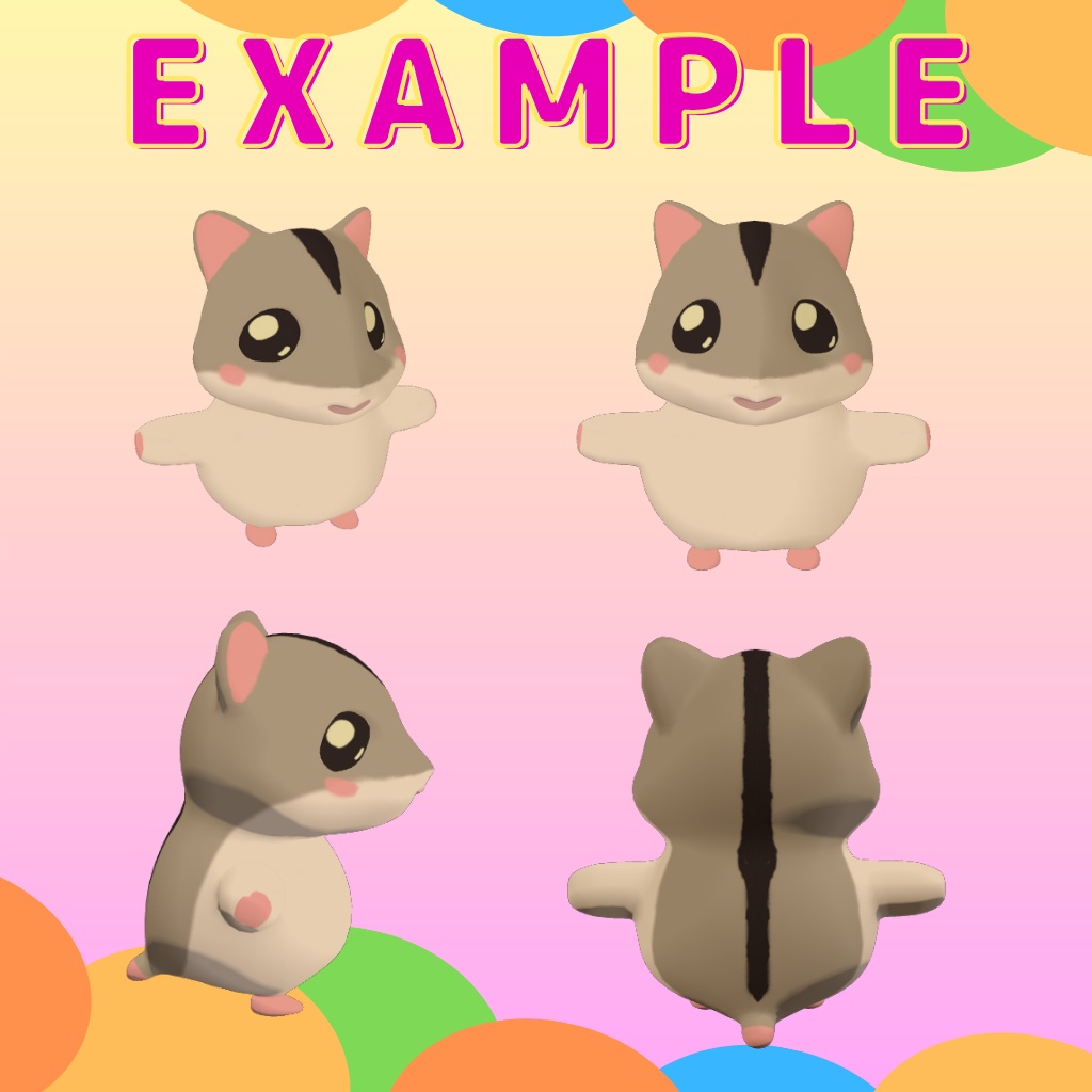 【VRC】オリジナルアバター はむはむ【クエスト対応】