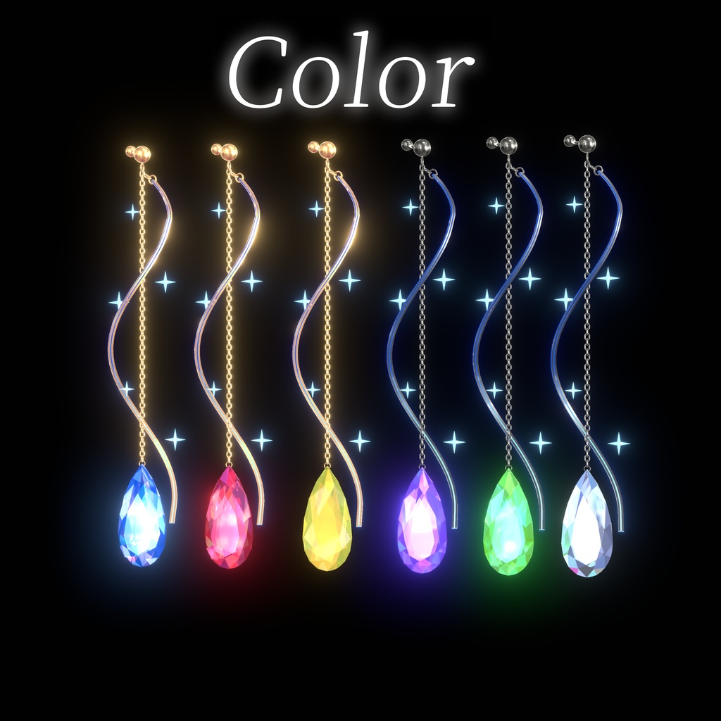 星雫のイヤリング ~Star Drop Earrings~