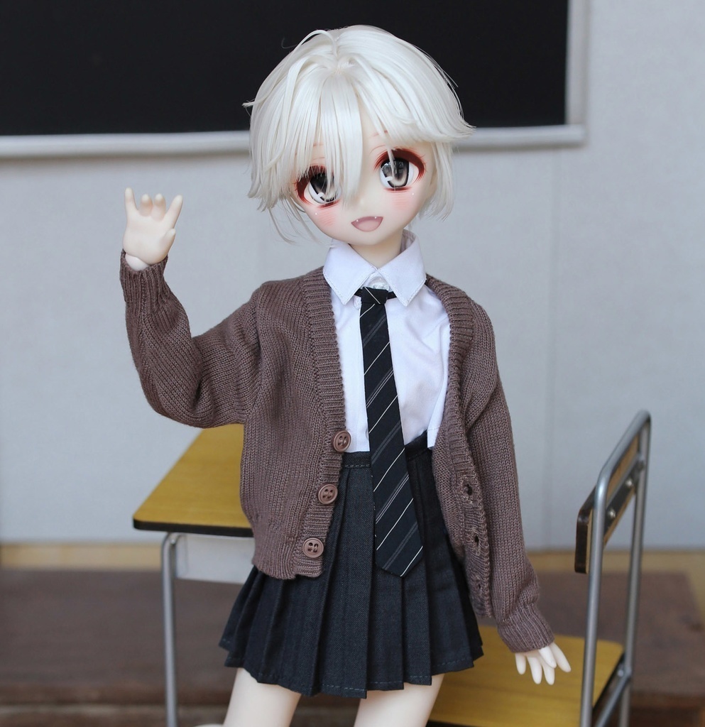 【003】 スクールカーディガン （MDD、SDM サイズ）