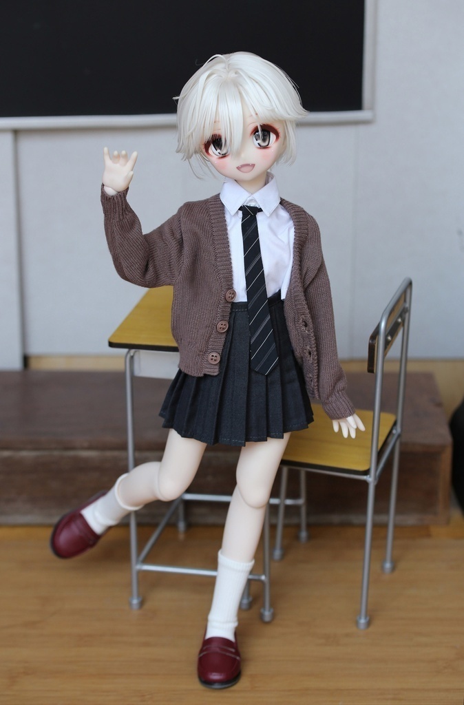 【003】 スクールカーディガン (MDD、SDM サイズ)