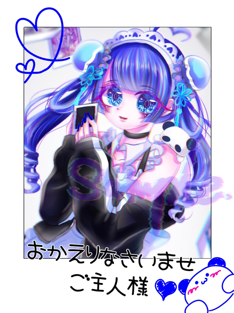 💙チェキ風シール