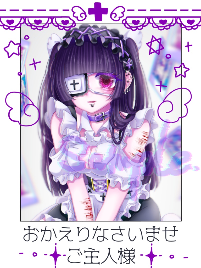 💜チェキ風シール