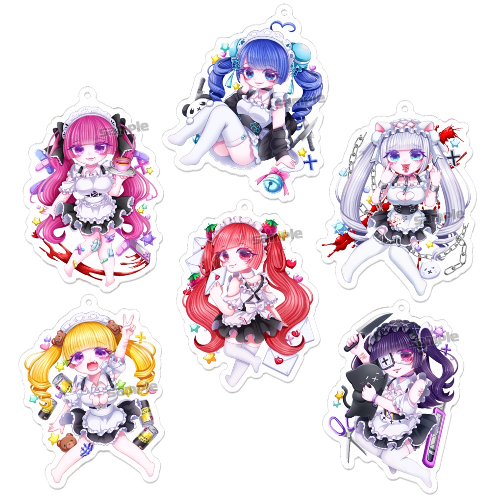 Suicide Maid ミニキャラアクリルキーホルダー