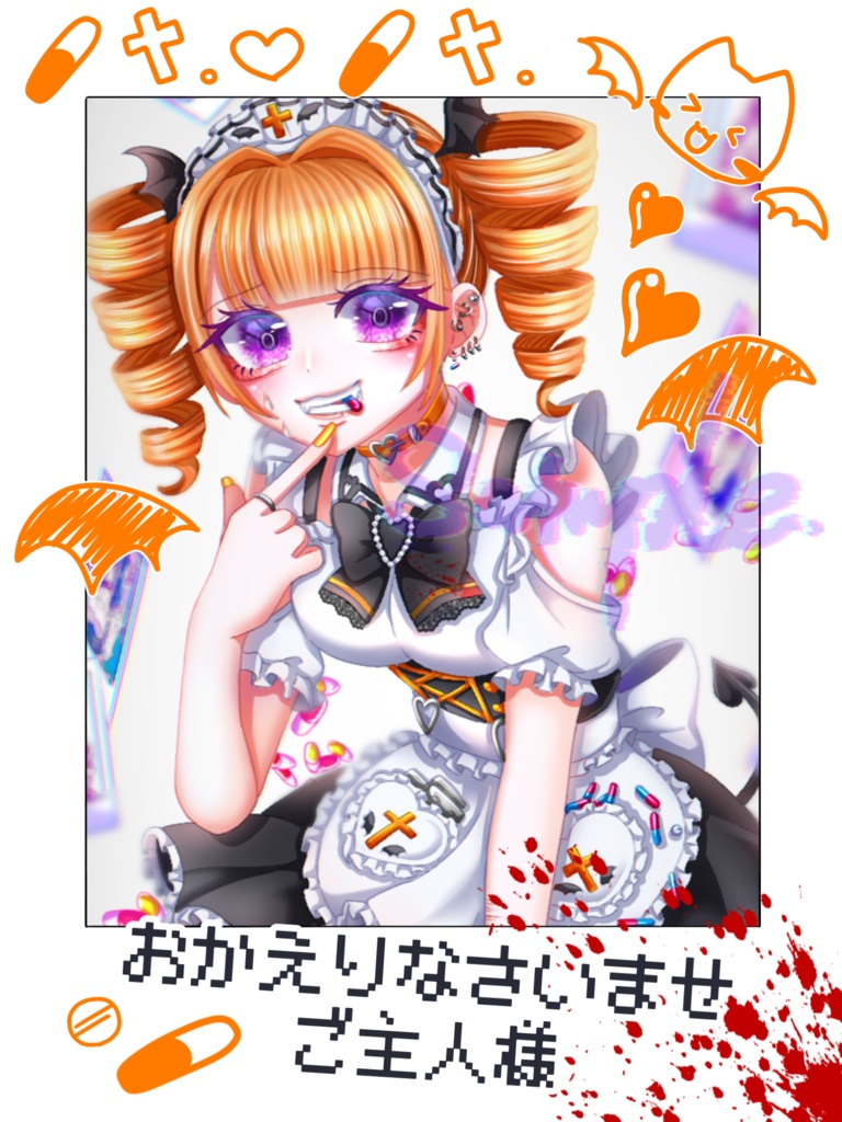 🧡チェキ風シール