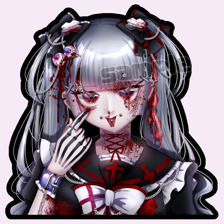 死を感じさせて✟シール
