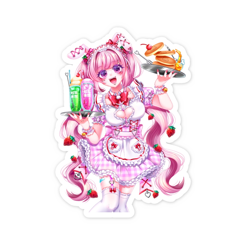 喫茶来世うさぎステッカー