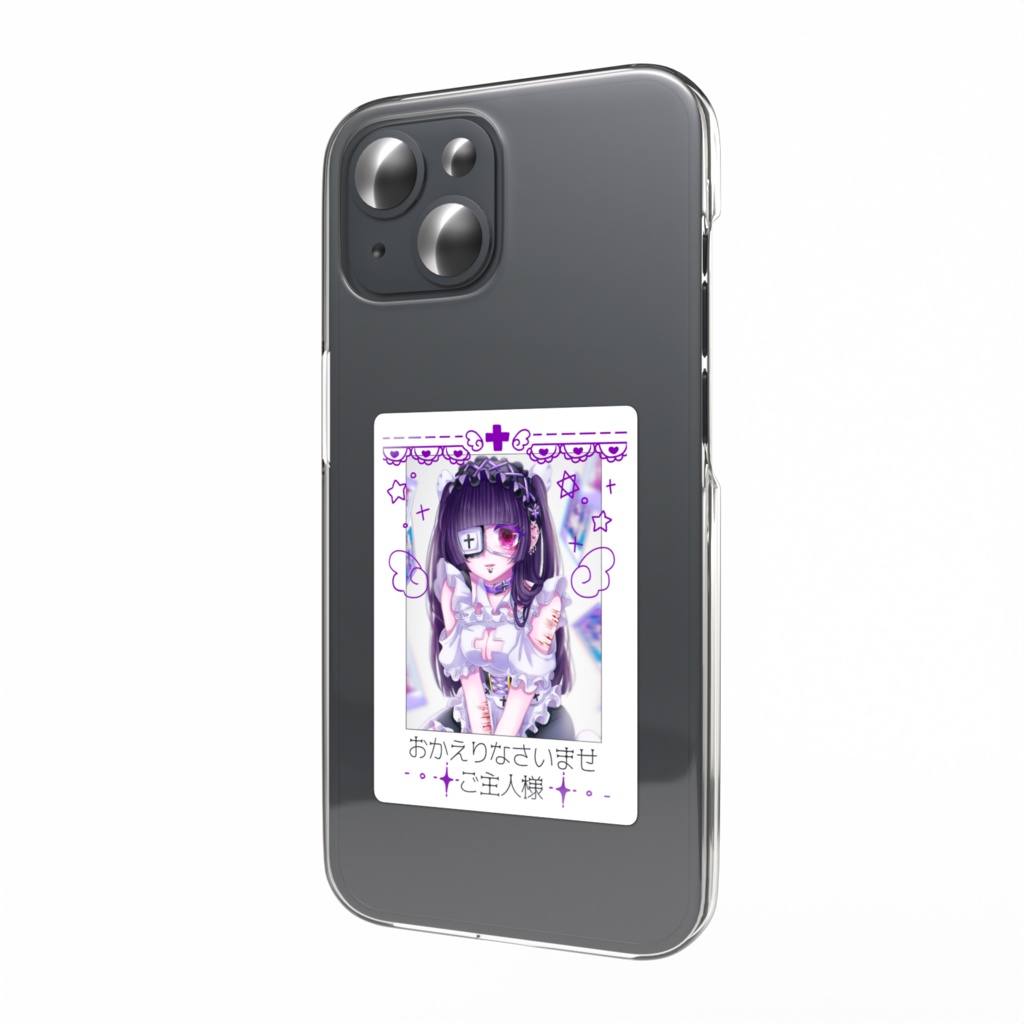 チェキ風💜ステッカー