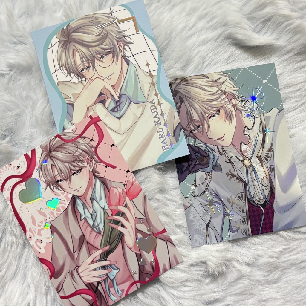 【非公式】甲斐田晴 箔押しカード【全3種】