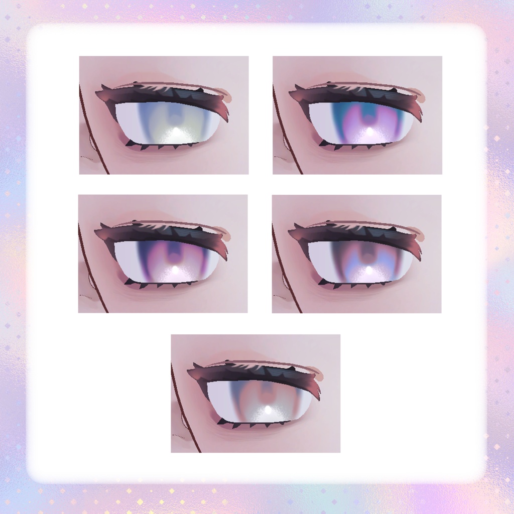 【むんき対応】ふわふわあいてくすちゃ EyeTexture&MakeTexture+mask