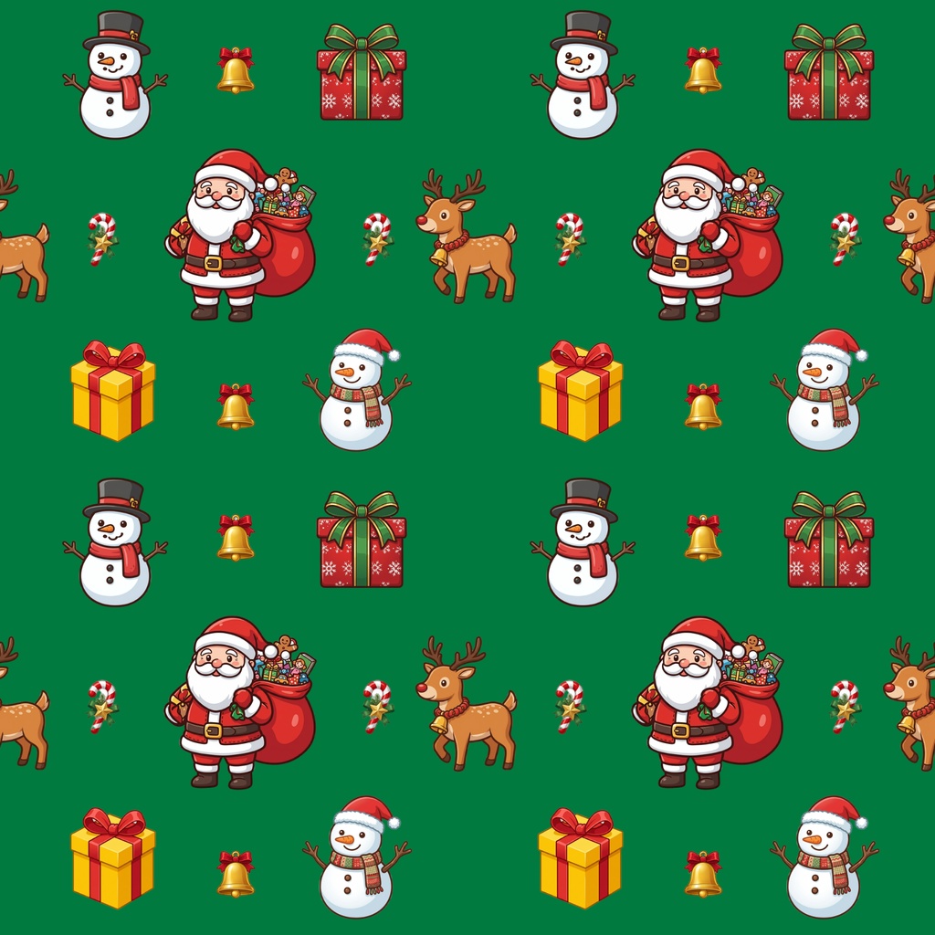 クリスマスのデジタルペーパー8枚