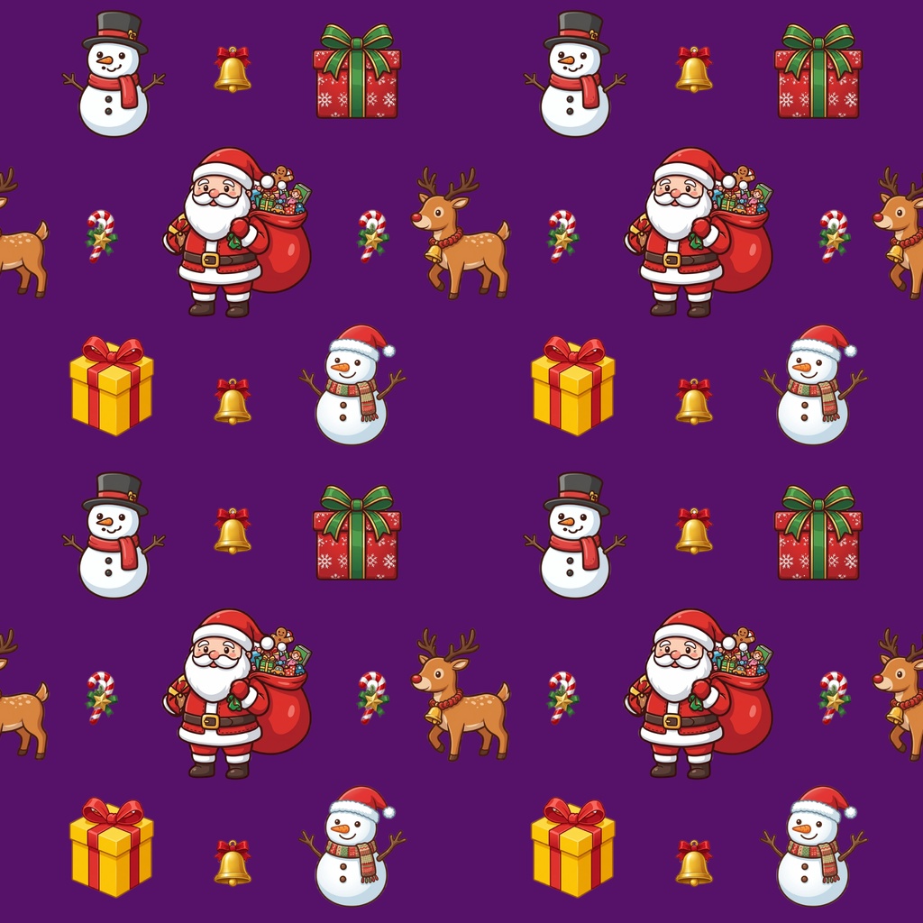 クリスマスのデジタルペーパー8枚