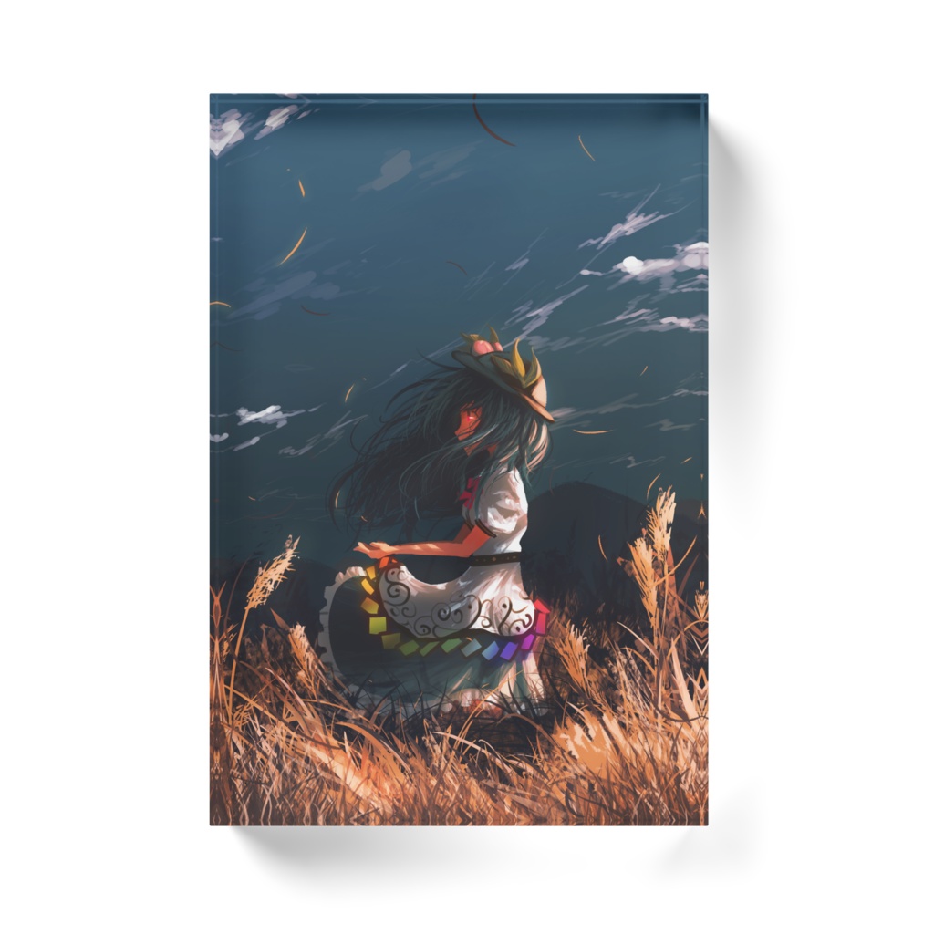 比那名居天子のアクリルブロック